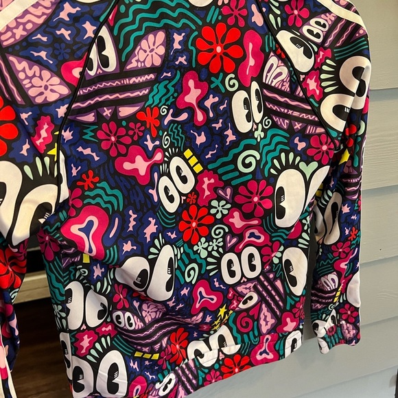 Adidas Originals Red Bomber Jacket with Graphic Design - Picture 6 of 8